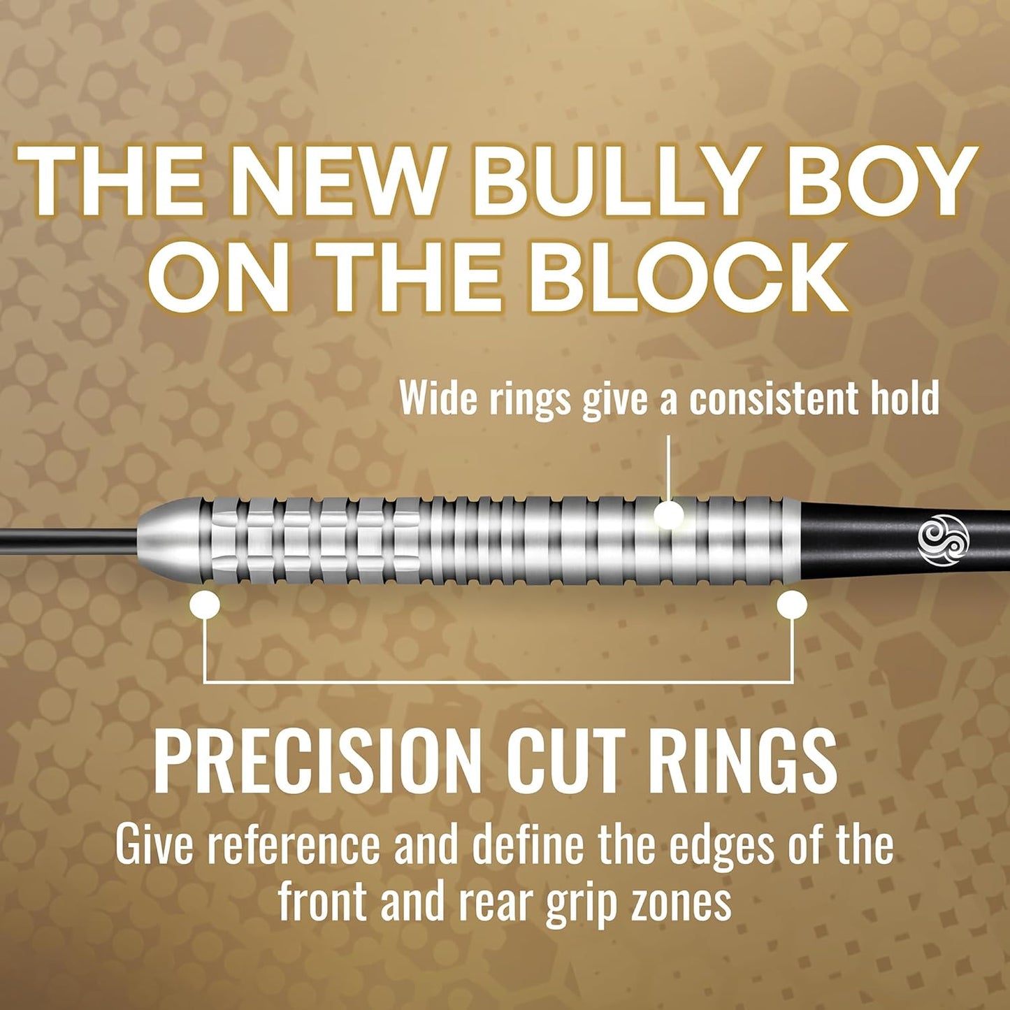 Darts Michael Smith Bully Boy Precision 80% Tungsten Pro Throwing Darts Steel Tip Set, Professional Designed Dart Flights for Women & Men Metal Tip Bar Darts for Adults