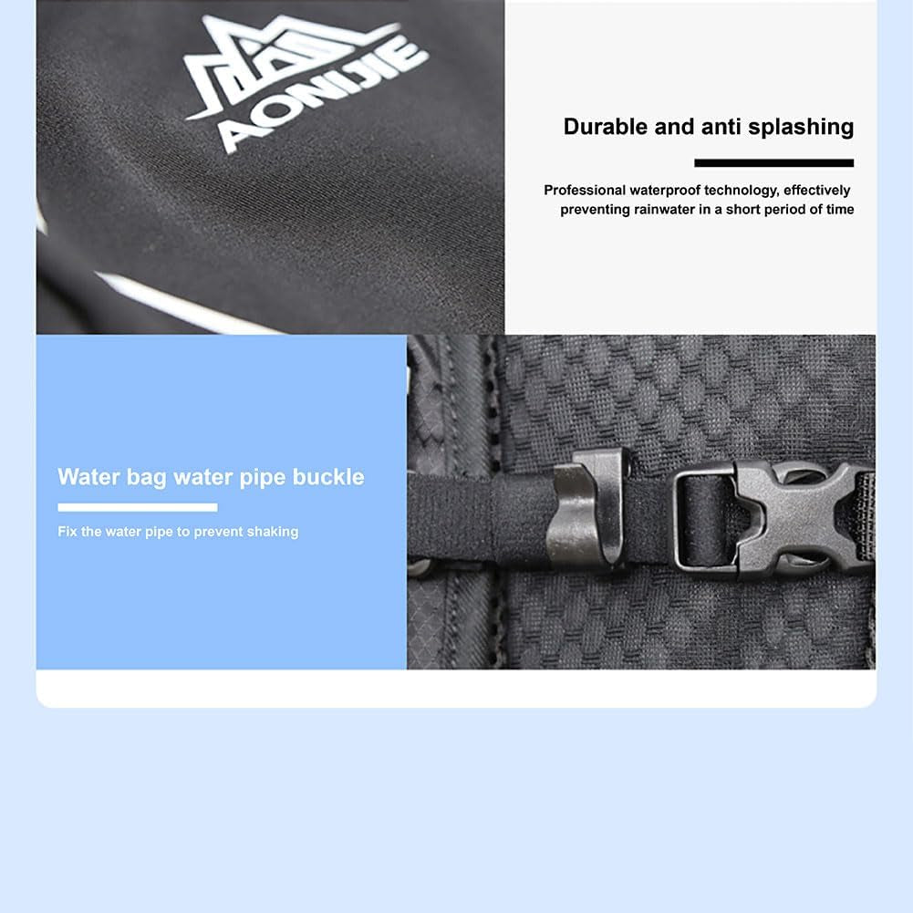 Lightweight Hydration Running Vest Backpack, Functional Hydration Vest Cycling,Running Backpack with 1.5L Water Bladder,Men Women Adjustable Water Running Vest