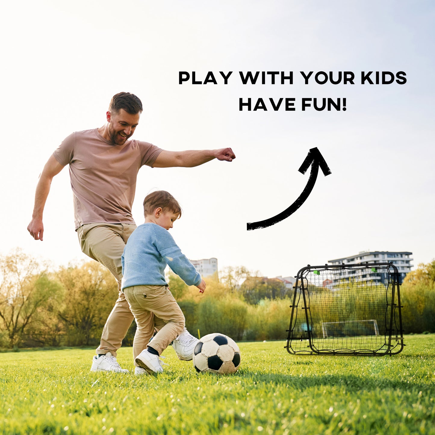 Outdoor Rebounder Net Football Goal Training Target Goal