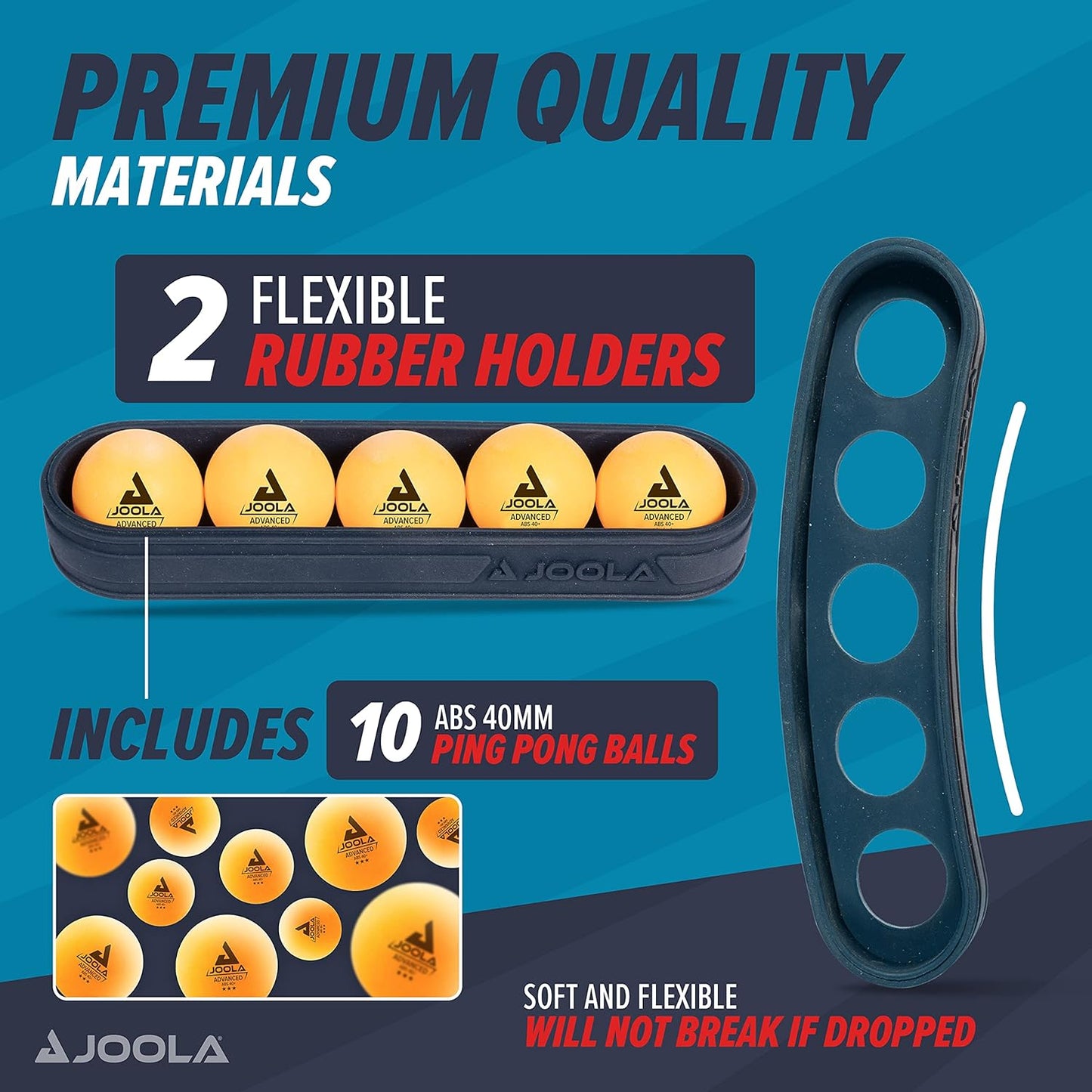 Table Tennis Balls - 3 Star Regulation - 40Mm Colored - 12 Pack Magnetic Attaching