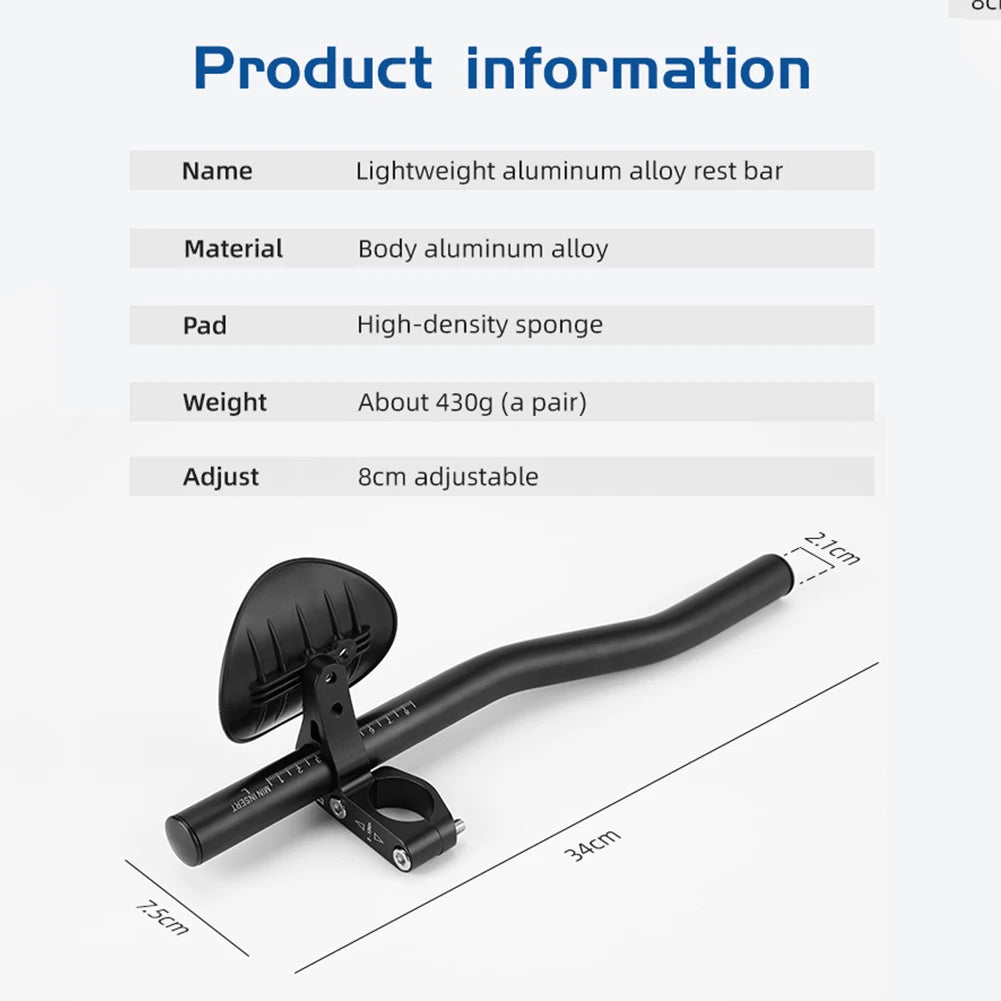 Bicycle Rest TT Handlebar Clip Extension Metal MTB Road Bike Cycling Rest Handle Bar Cycling Replacement Parts