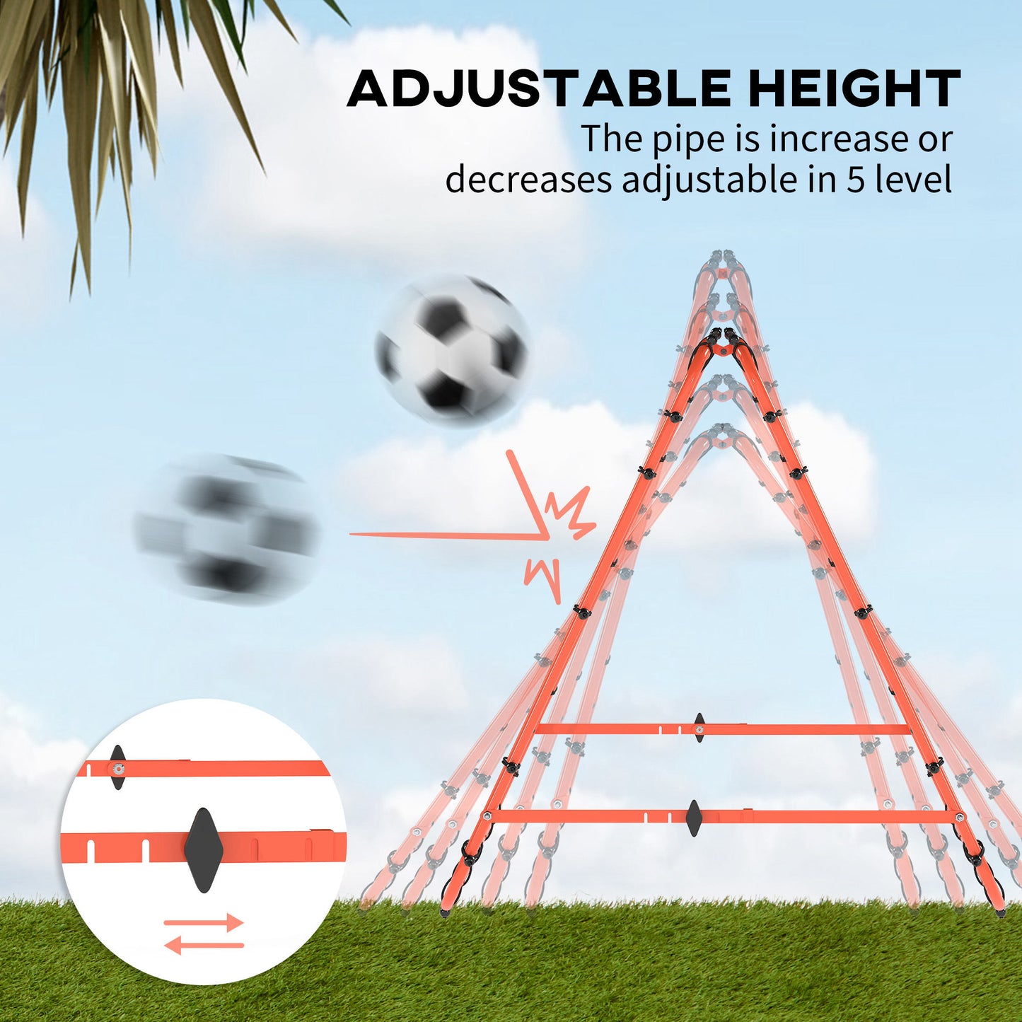 Outdoor Rebounder Net Football Goal Training Target Goal