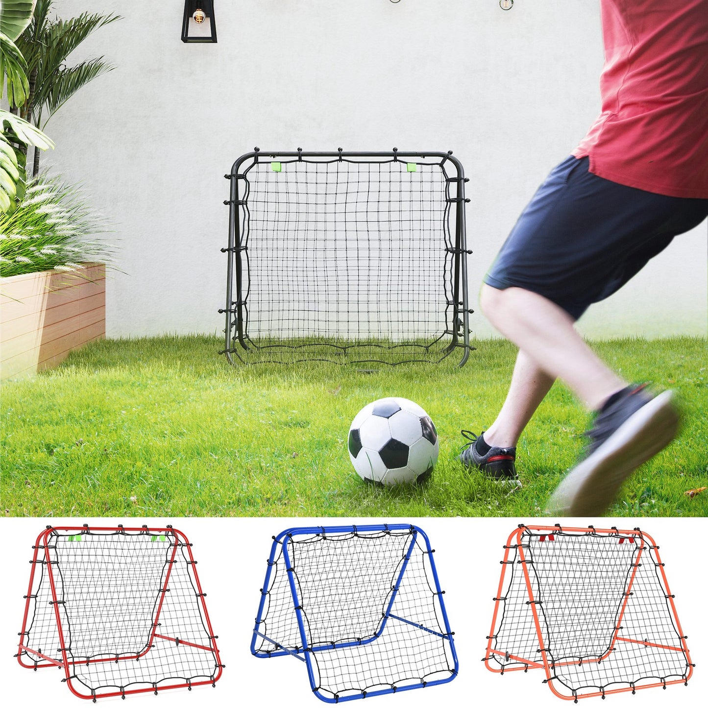 Outdoor Rebounder Net Football Goal Training Target Goal