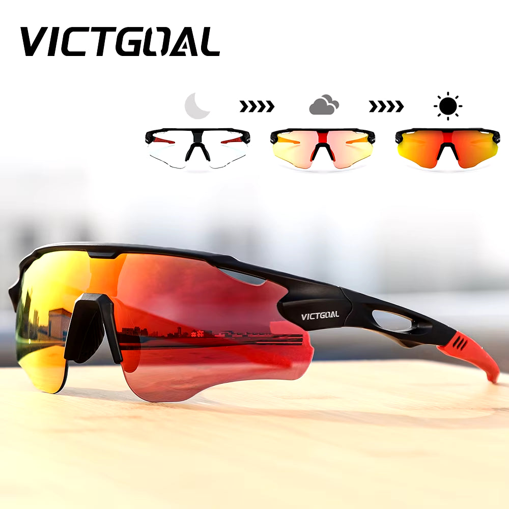 Photochromic Cycling Sunglasses for Men Women Sports UV400 Protection Bicycle Eyewear MTB Mountain Road Bike Eyeglass
