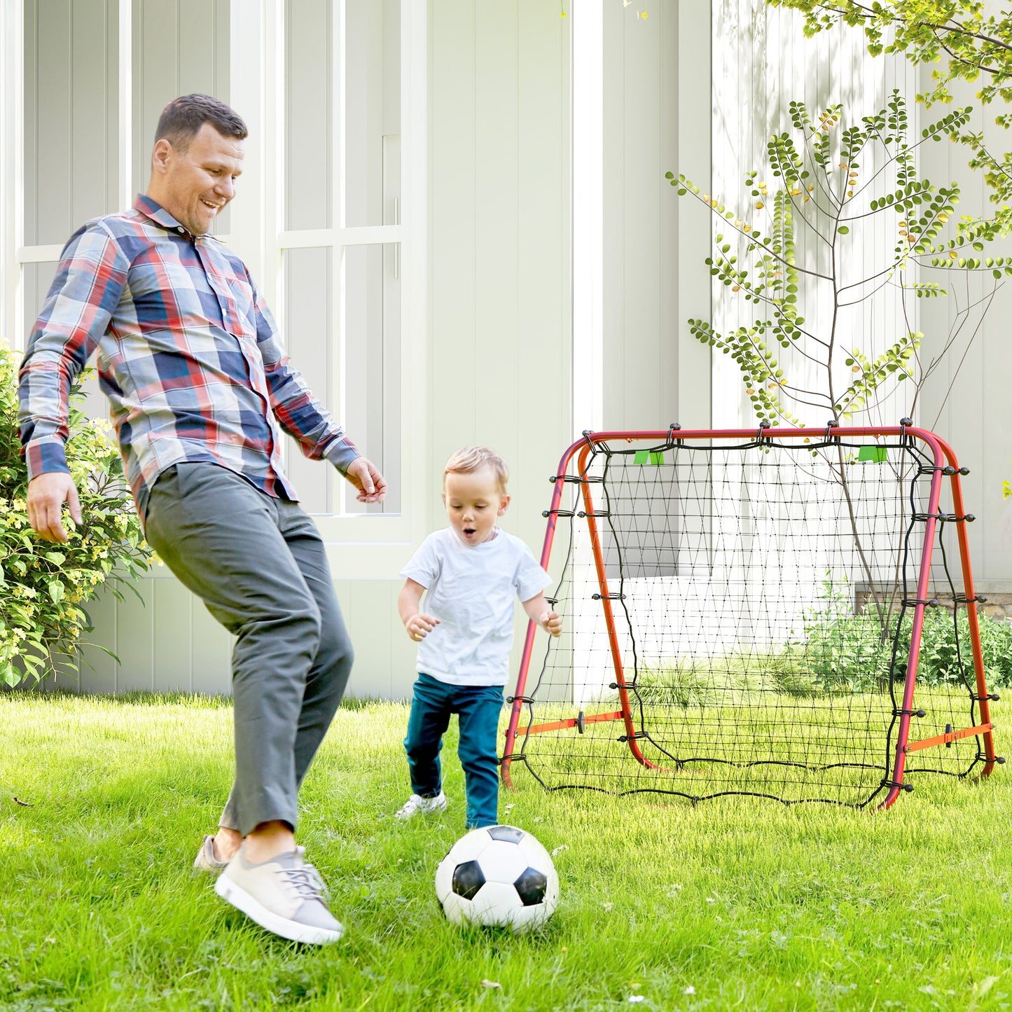 Outdoor Rebounder Net Football Goal Training Target Goal