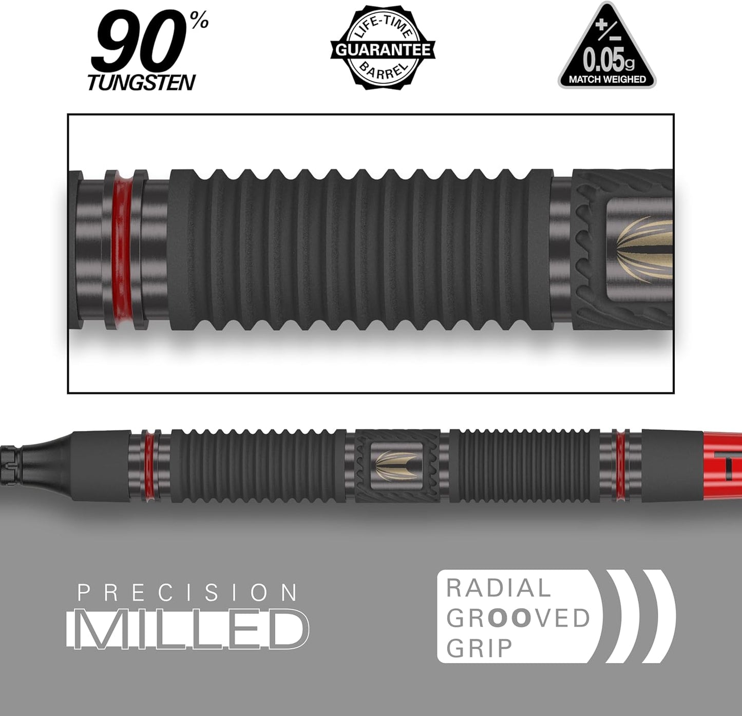 Darts Scope Soft Tip Darts, 90% Tungsten Dart Set | Red & Black Darts, Darts Set with Pixel Tips, Electronic Darts, Soft Tip Darts | Barrel 10/11 – 18G/19G/20G/21G