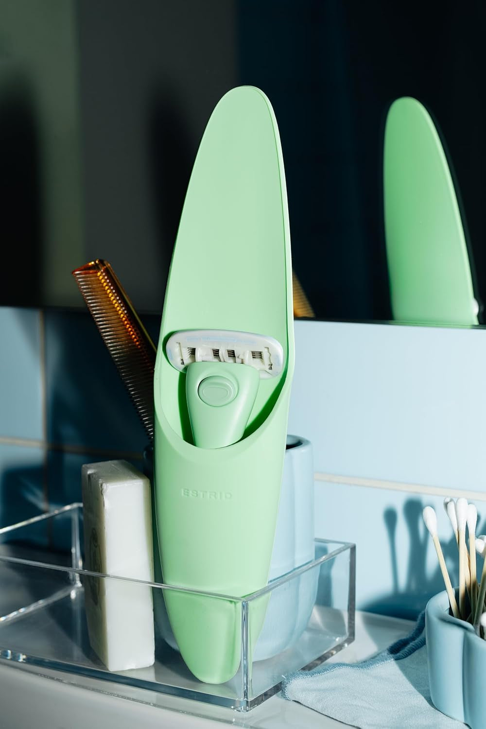 Portable Silicone Razor Travel Case - Matcha