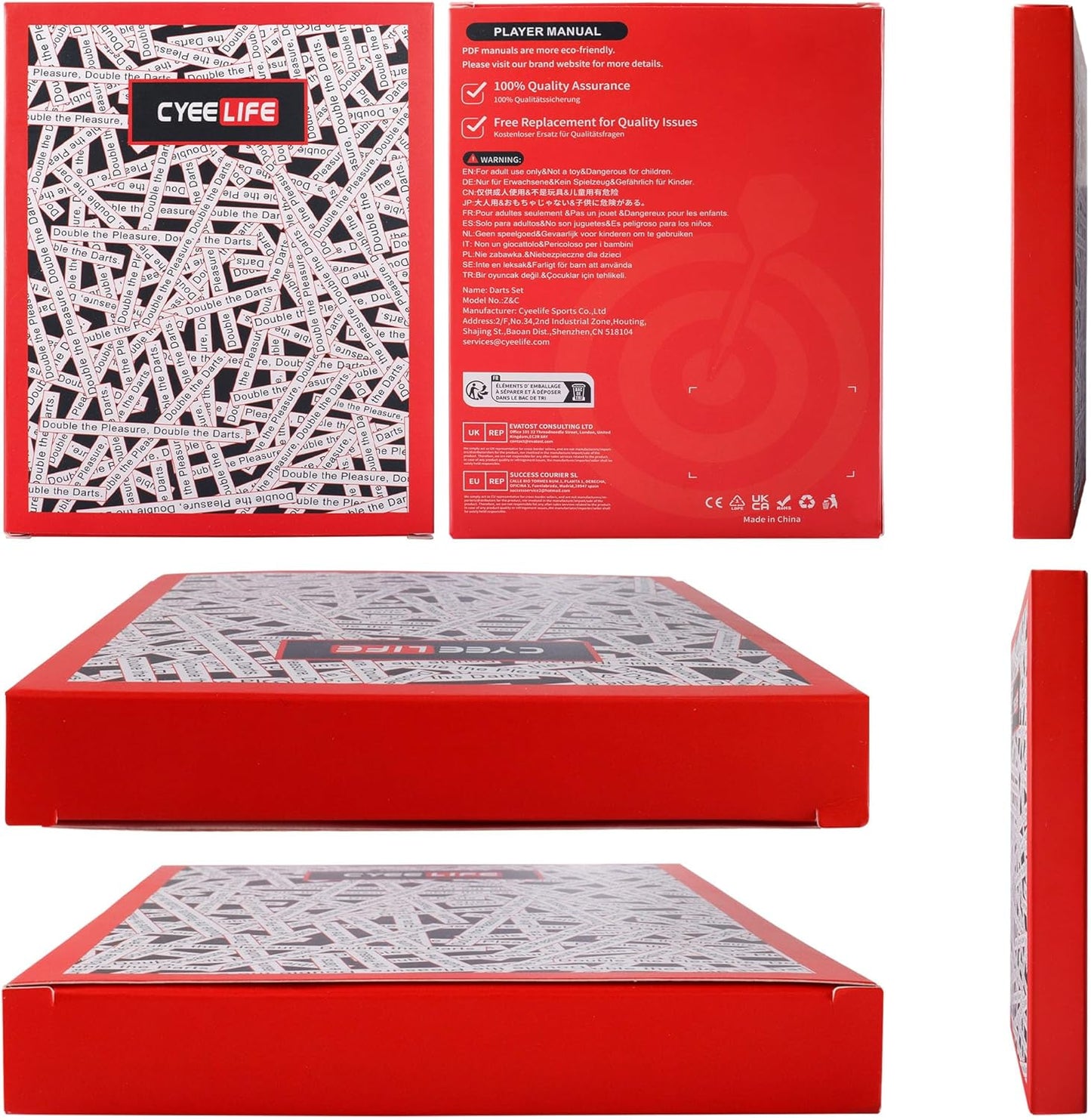 Soft Darts Set 12Packs with 4 Colors Plastic Shafts,Extra Flights,Points and Flight Protectors