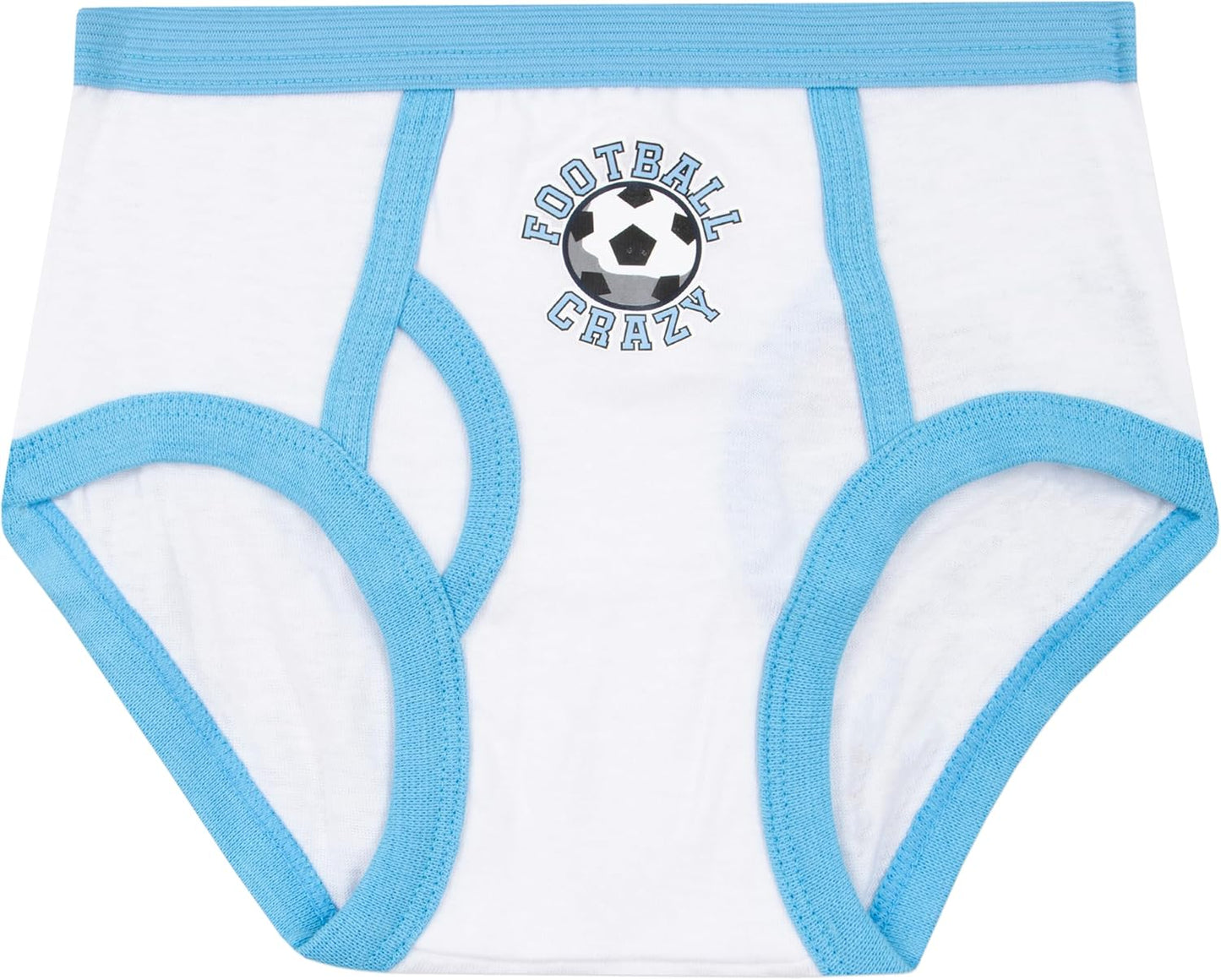 Boys Underwear | Football Briefs 5 Pack | Soft Cotton Boys Briefs | Ages 3 to 8 Years