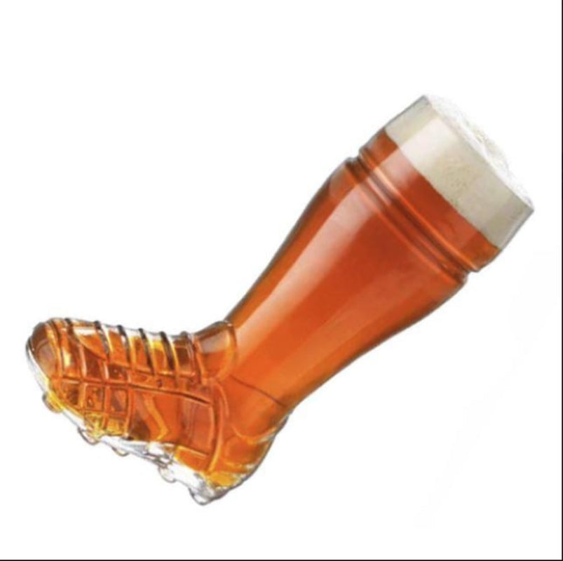 Beer Glass 0.5 L Football Rugby Boot Soccer Shoe Pint Tankard Stein Cider