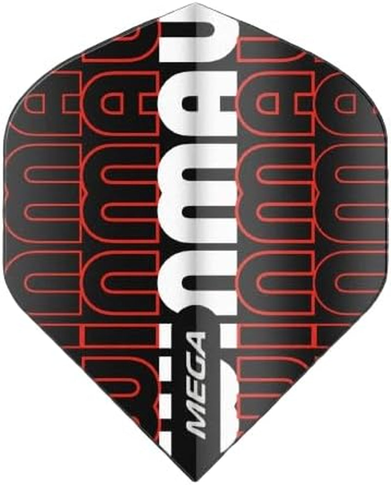 Mega Logo Design Standard Extra Thick Dart Flights - 10 Sets per Pack (30 Dart Flights in Total)