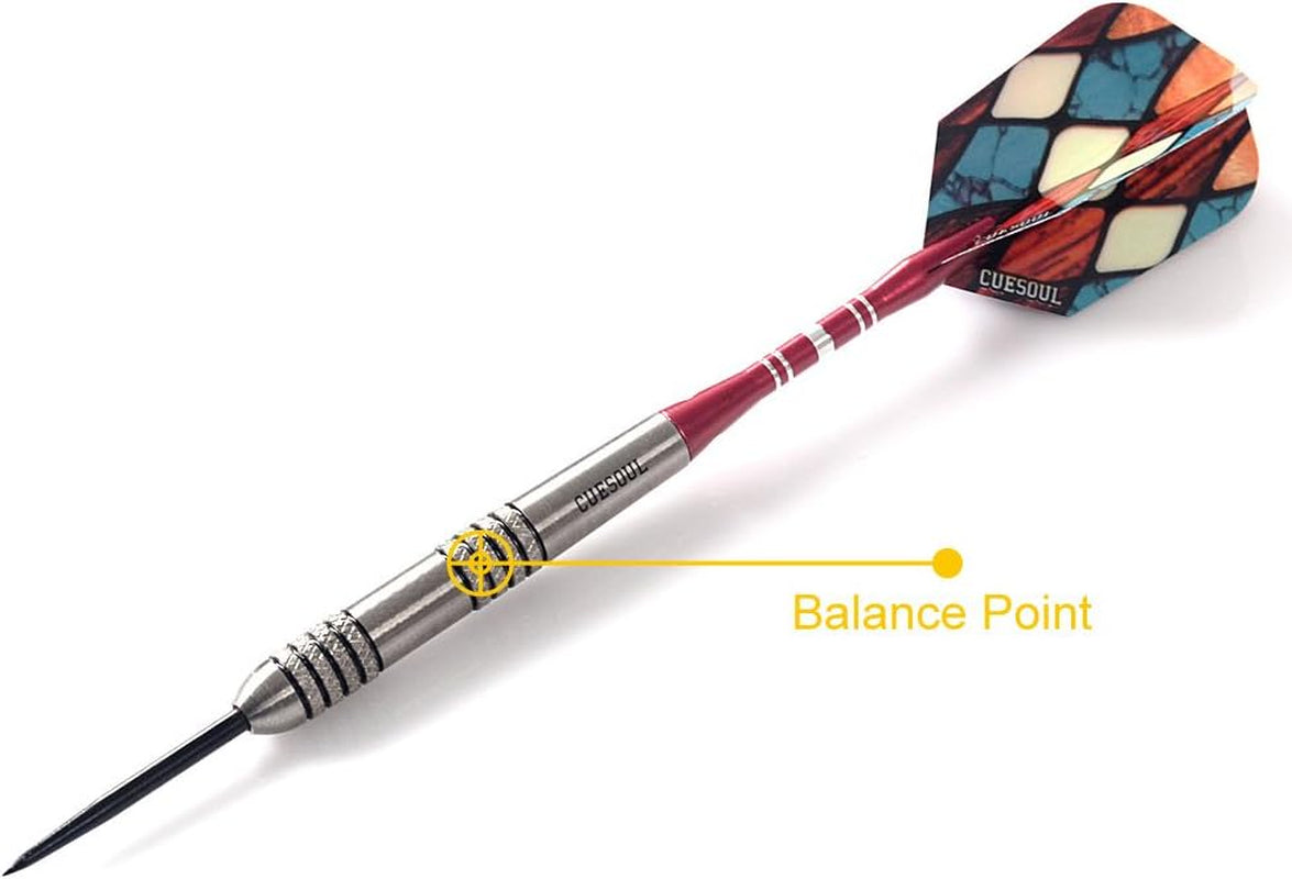 24 Grams Tungsten Steel Tip Darts Set 90% Tungsten
