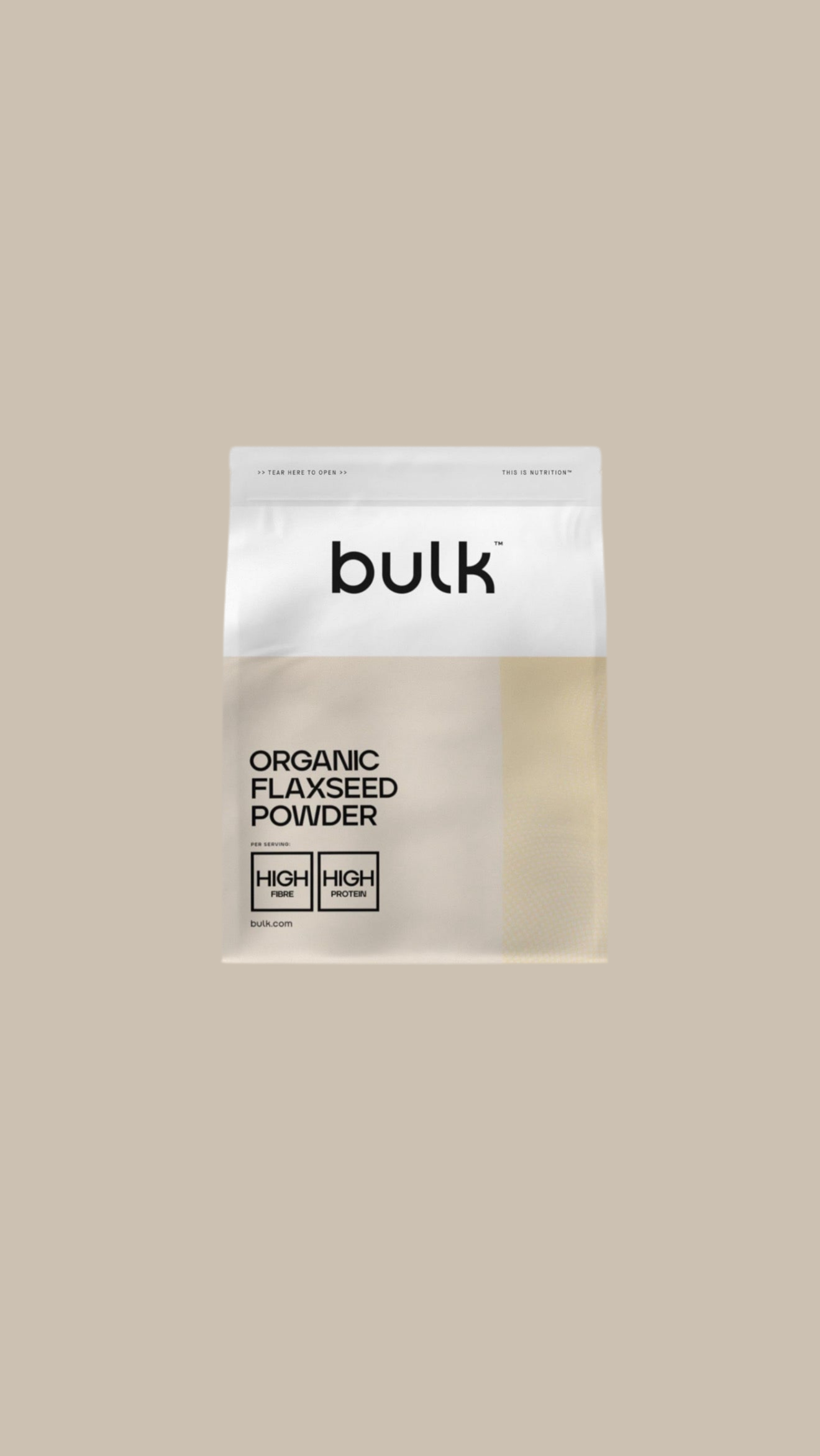Organic Flaxseed Powder, 500 G, Packaging May Vary