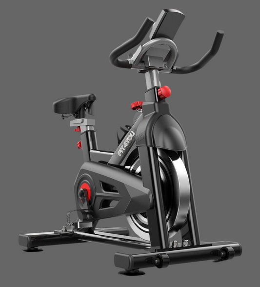 Exercise Bike Indoor Cycling Home Gym Workout Cardio Fitness LCD Monitor Black
