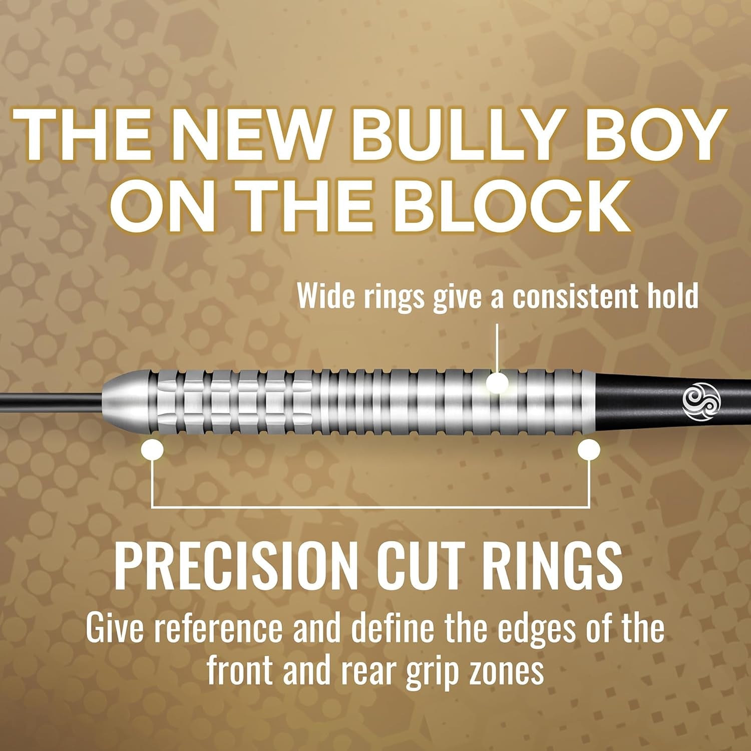 Darts Michael Smith Bully Boy Precision 80% Tungsten Pro Throwing Darts Steel Tip Set, Professional Designed Dart Flights for Women & Men Metal Tip Bar Darts for Adults