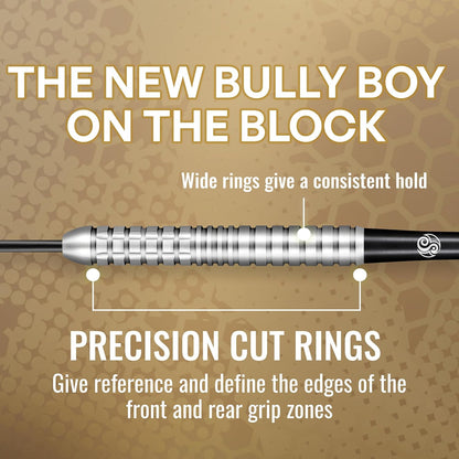 Darts Michael Smith Bully Boy Precision 80% Tungsten Pro Throwing Darts Steel Tip Set, Professional Designed Dart Flights for Women & Men Metal Tip Bar Darts for Adults