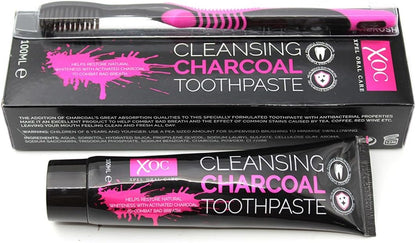 - Charcoal Tooth Paste with Brush - 100 Ml