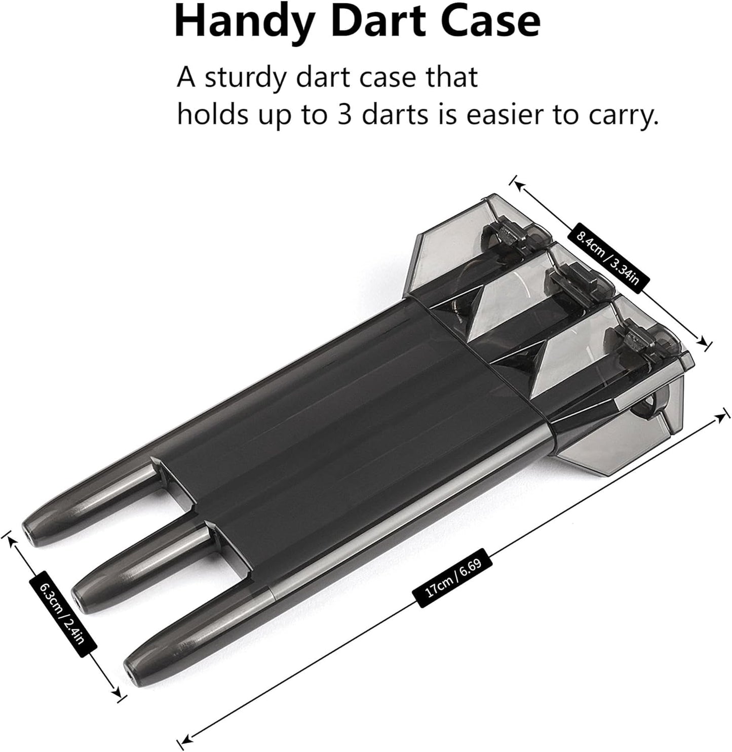 ​​ 18G Soft Tip Darts Set - 3 Brass Barrel Darts with Integrated Shaft & Flight, 30 Plastic Tips & Dart Case - Safety for Adults/Kids, Perfect for Indoor/Office/Bar/Family Games​