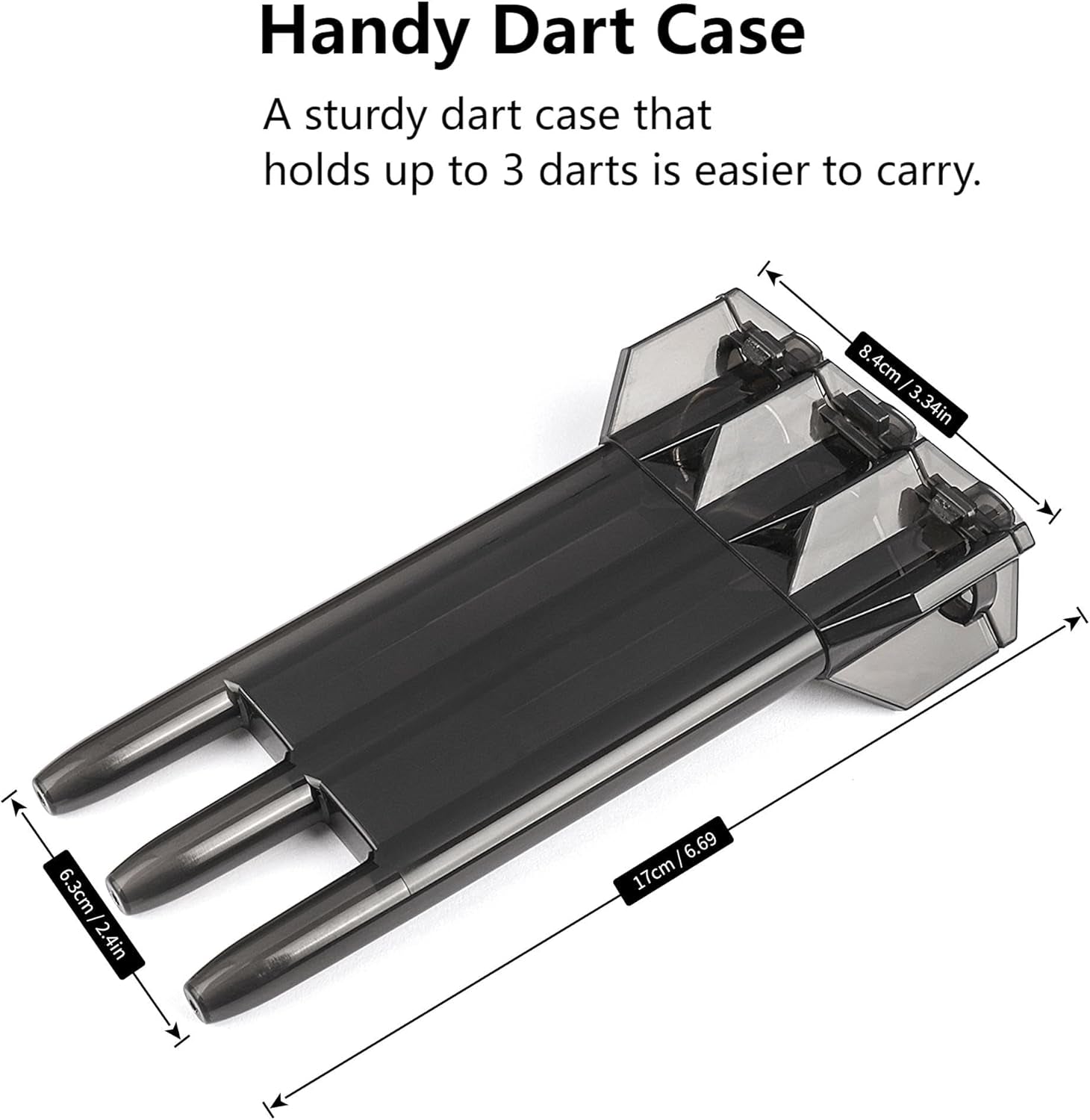 ​​ 18G Soft Tip Darts Set - 3 Brass Barrel Darts with Integrated Shaft & Flight, 30 Plastic Tips & Dart Case - Safety for Adults/Kids, Perfect for Indoor/Office/Bar/Family Games​