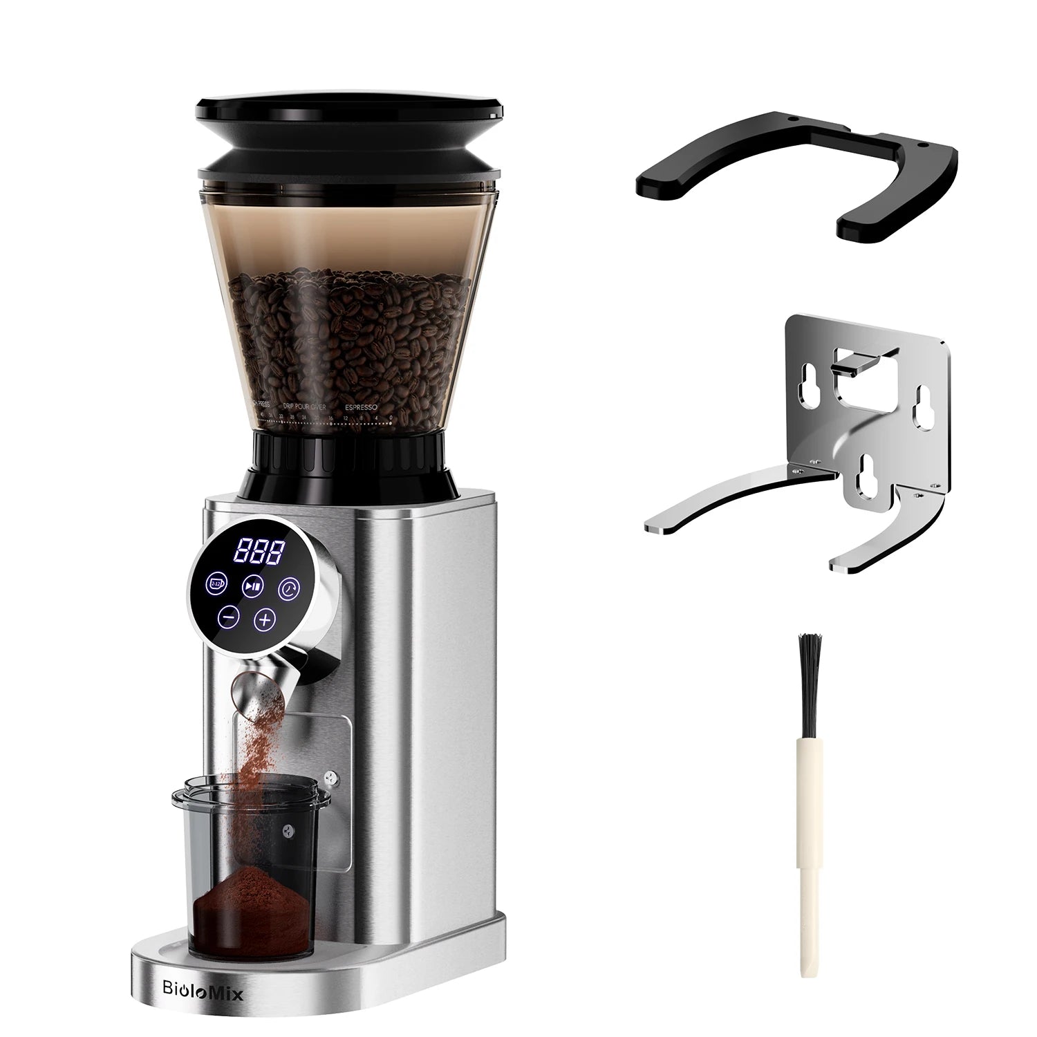 Electric Conical Burr Coffee Grinder with Removable Holder,With 48 Grind Settings Adjustable,For Espresso Coffee