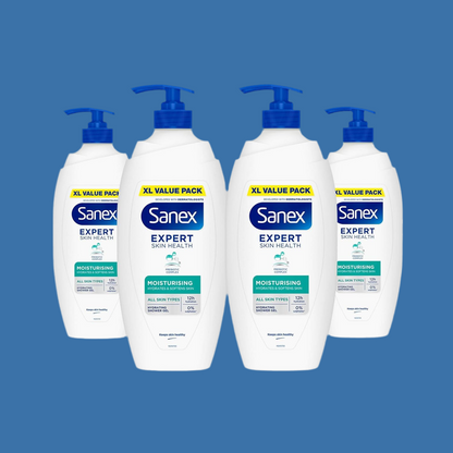Body Wash - Expert Skin Health - Moisturising Shower Gel - Dermatologist Tested Hydrating for All Skin Types - Multipack - 4 Pack - 720Ml Pump Bottles