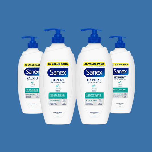 Body Wash - Expert Skin Health - Moisturising Shower Gel - Dermatologist Tested Hydrating for All Skin Types - Multipack - 4 Pack - 720Ml Pump Bottles