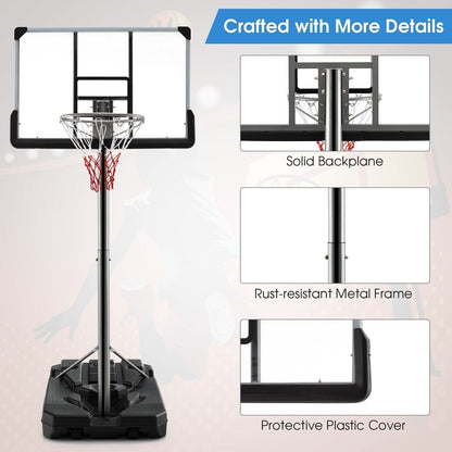Adjustable Basketball Stand Basketball System Poolside Basketball Goal System