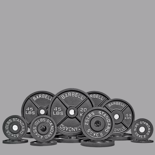 Cast Iron Weight Plates Set Pair 2" Hole Disc Dumbbell Olympic Barbell Weights