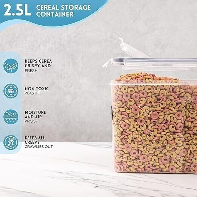 Kitchen Food Storage Containers with Lids Organization 2.5L - by Nuovva