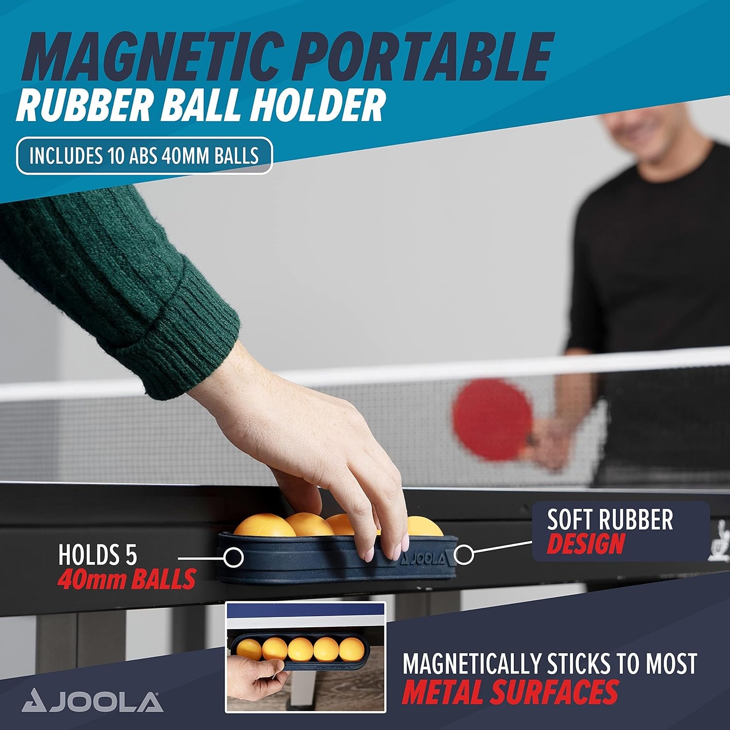 Table Tennis Balls - 3 Star Regulation - 40Mm Colored - 12 Pack Magnetic Attaching