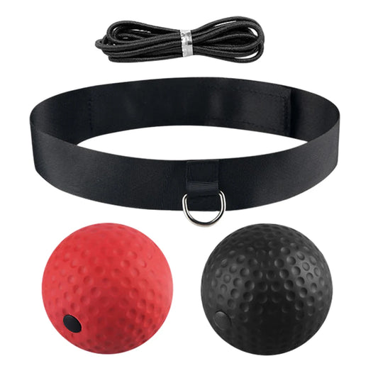 Reflex Punching Ball with Headband Stress Relief Reflex Ball Set Hand Eye Coordination Training Improve Speed Boxing Equipment