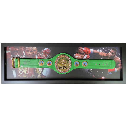 Mike Tyson Signed Framed WBC Replica Boxing Belt