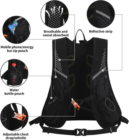 ® Hydration Pack with Hydration Bladder BPA Free|Large Big Cycling Backpack|Bike Backpack for Running Skiing Hiking Cycling|Backpack with Hydration System