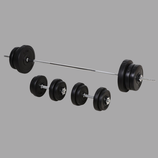 65Kg Adjustable Dumbbell and Barbell Weights Set for Home Gym