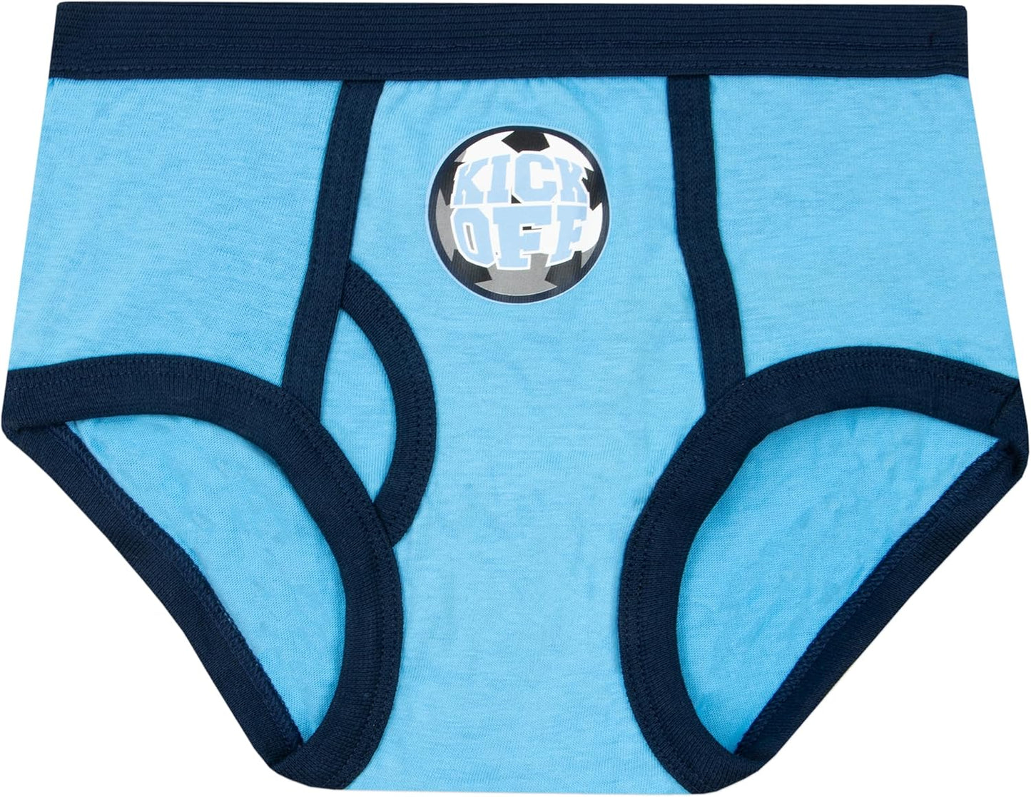 Boys Underwear | Football Briefs 5 Pack | Soft Cotton Boys Briefs | Ages 3 to 8 Years