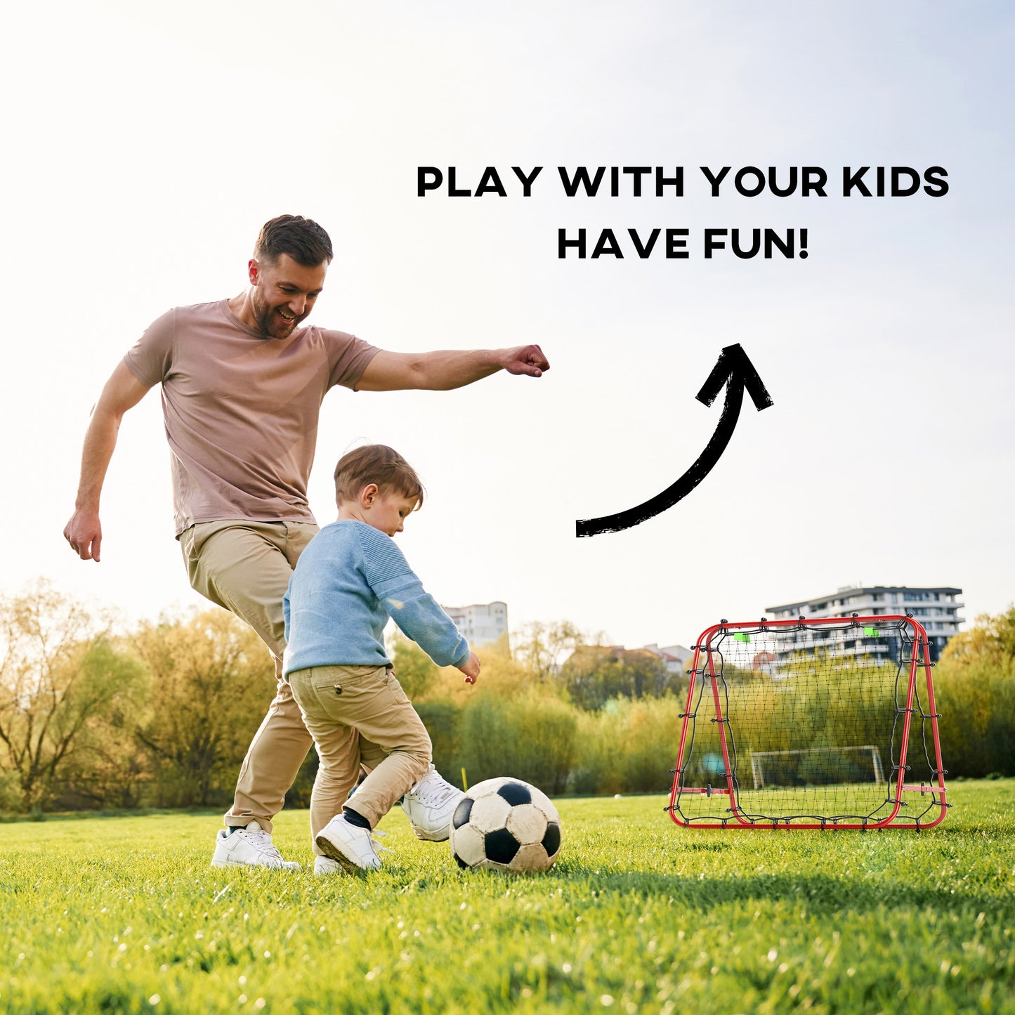 Outdoor Rebounder Net Football Goal Training Target Goal