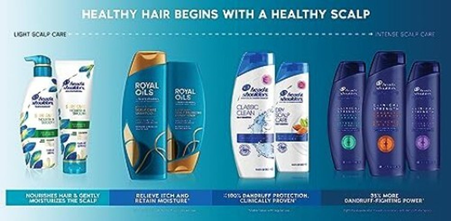 Head & Shoulders Royal Oil Daily Moisture Scalp Cream W/ Coconut Oil, Pack of 3