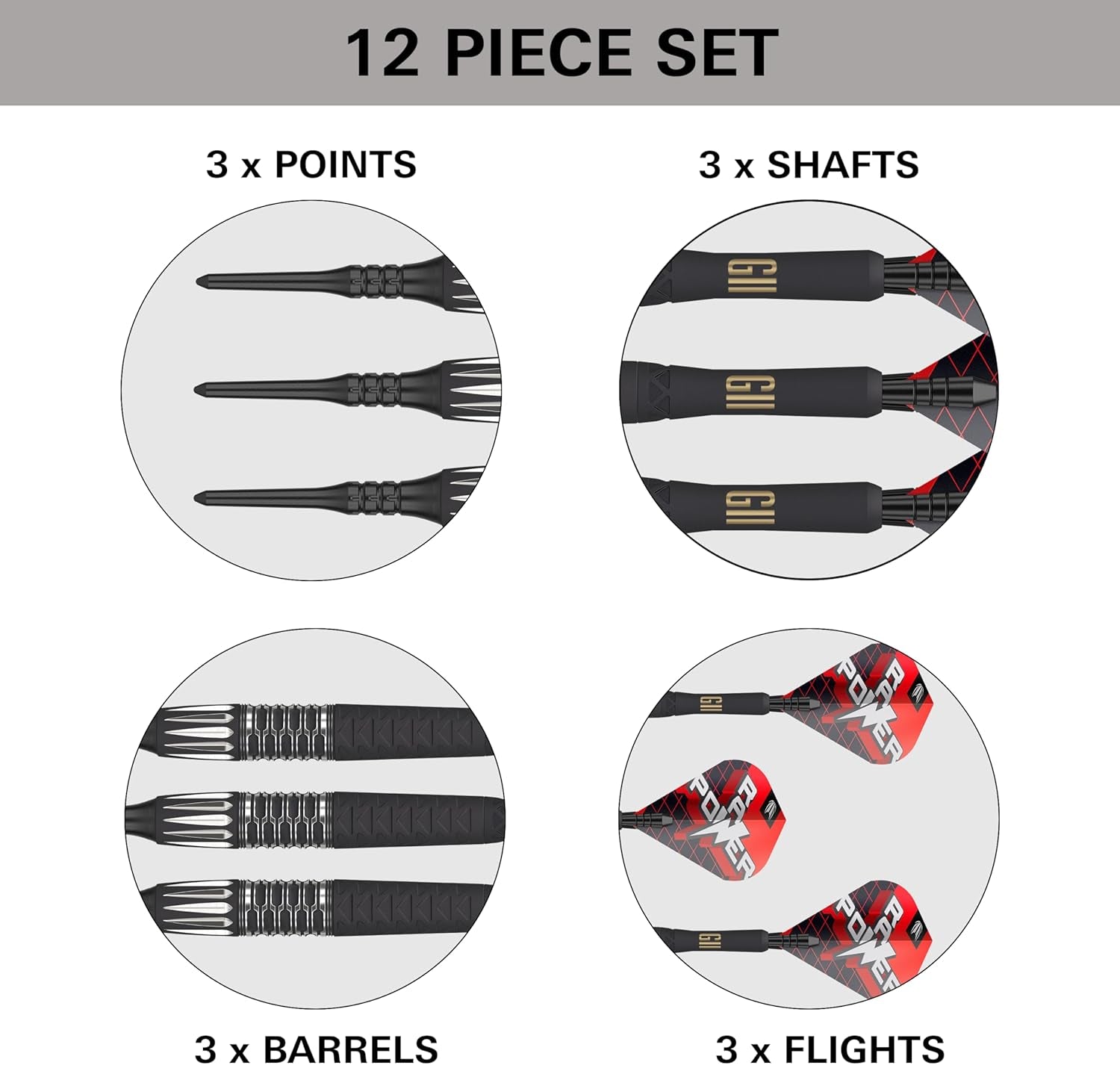 Darts Phil Taylor Gen 11 Power 9-Five Soft Tip Darts, 95% Tungsten Raw Power G11 | Generation 11 Phil Taylor Darts, Player Edition Dart Set with Pixel Tips, Electronic Soft Tip Darts
