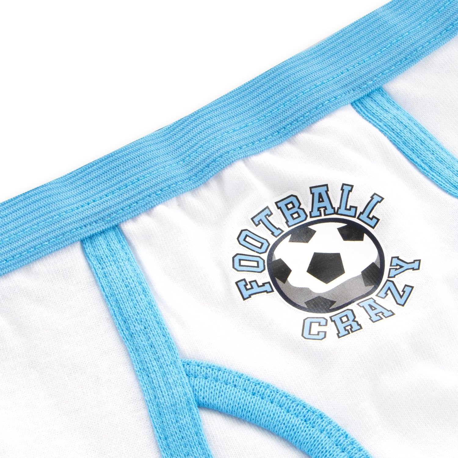 Boys Underwear | Football Briefs 5 Pack | Soft Cotton Boys Briefs | Ages 3 to 8 Years