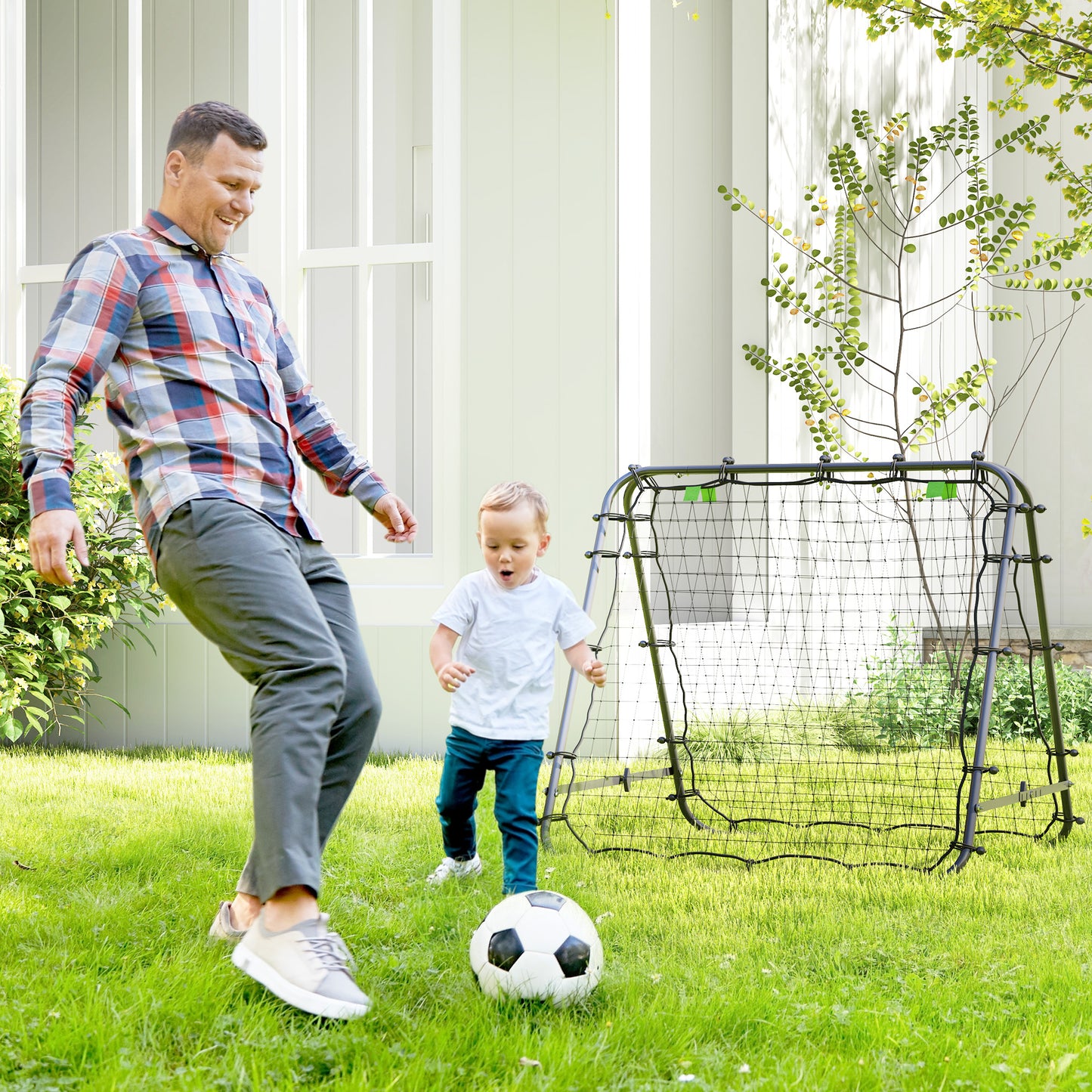 Outdoor Rebounder Net Football Goal Training Target Goal