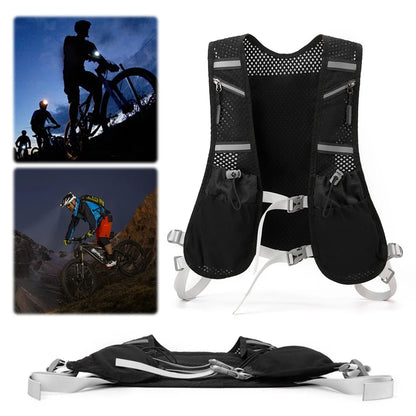 Hydration Running Vest Reflective Hydration Vest Breathable Hiking Vest Pack Lightweight Cycling Backpack for Outdoor Sports