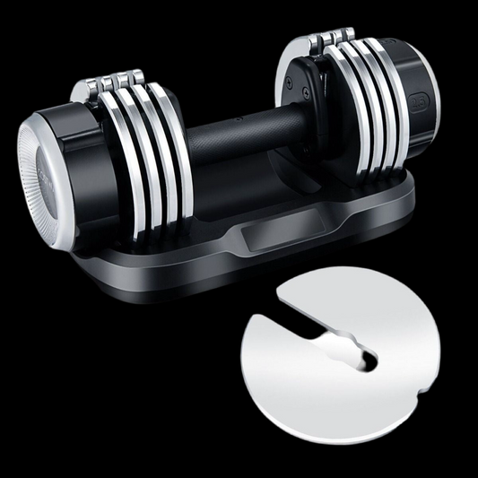 Weight Adjustable Dumbbells with Tray Anti-Slip Handle for Home Gym