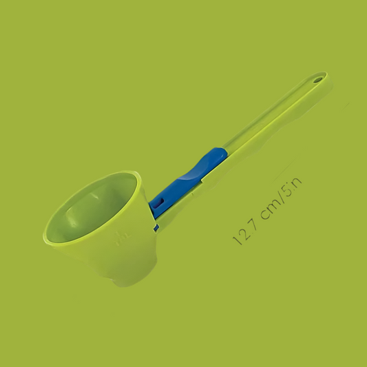 Professional No-Spill Measuring Spoon and Funnel for Protein Powder, Sports Drinks, and Baby Formula Refills