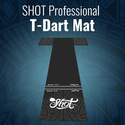 Shot T-Shape Rubber Darts Mat