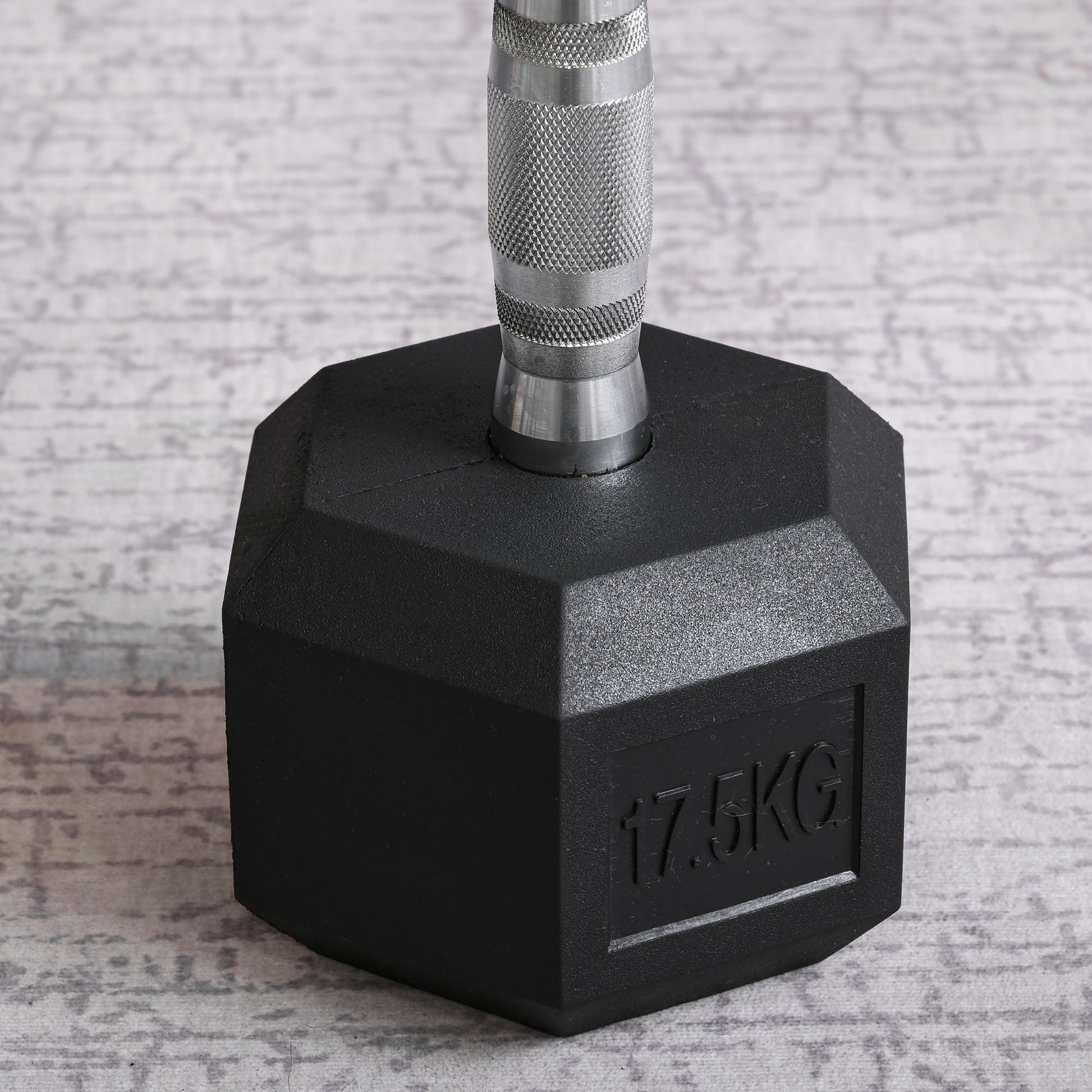 Single Rubber Hex Dumbbell Encased Ergo Weights Home Exercise Gym Fitness