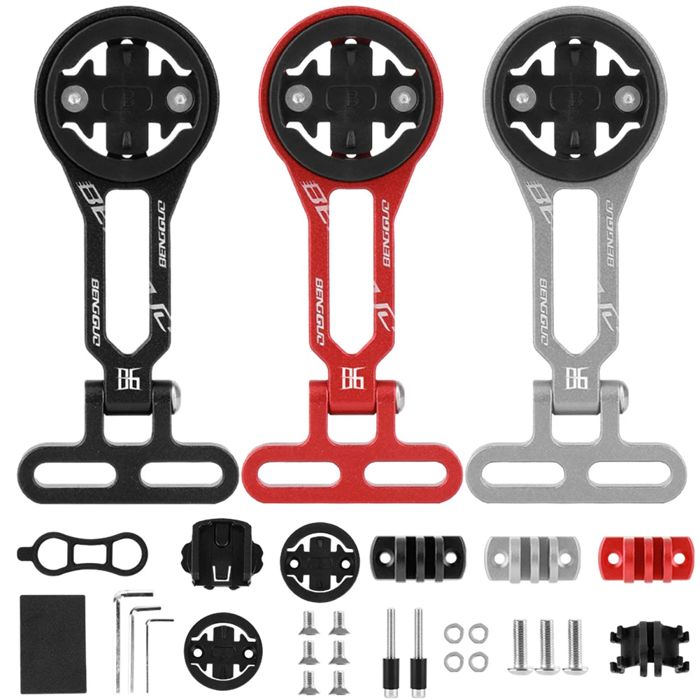 Adjustable Bicycle Mount Bike Accessories Extended Bike Computer Mount Combo Extended Mount for Bike Lights Sports Action Camera