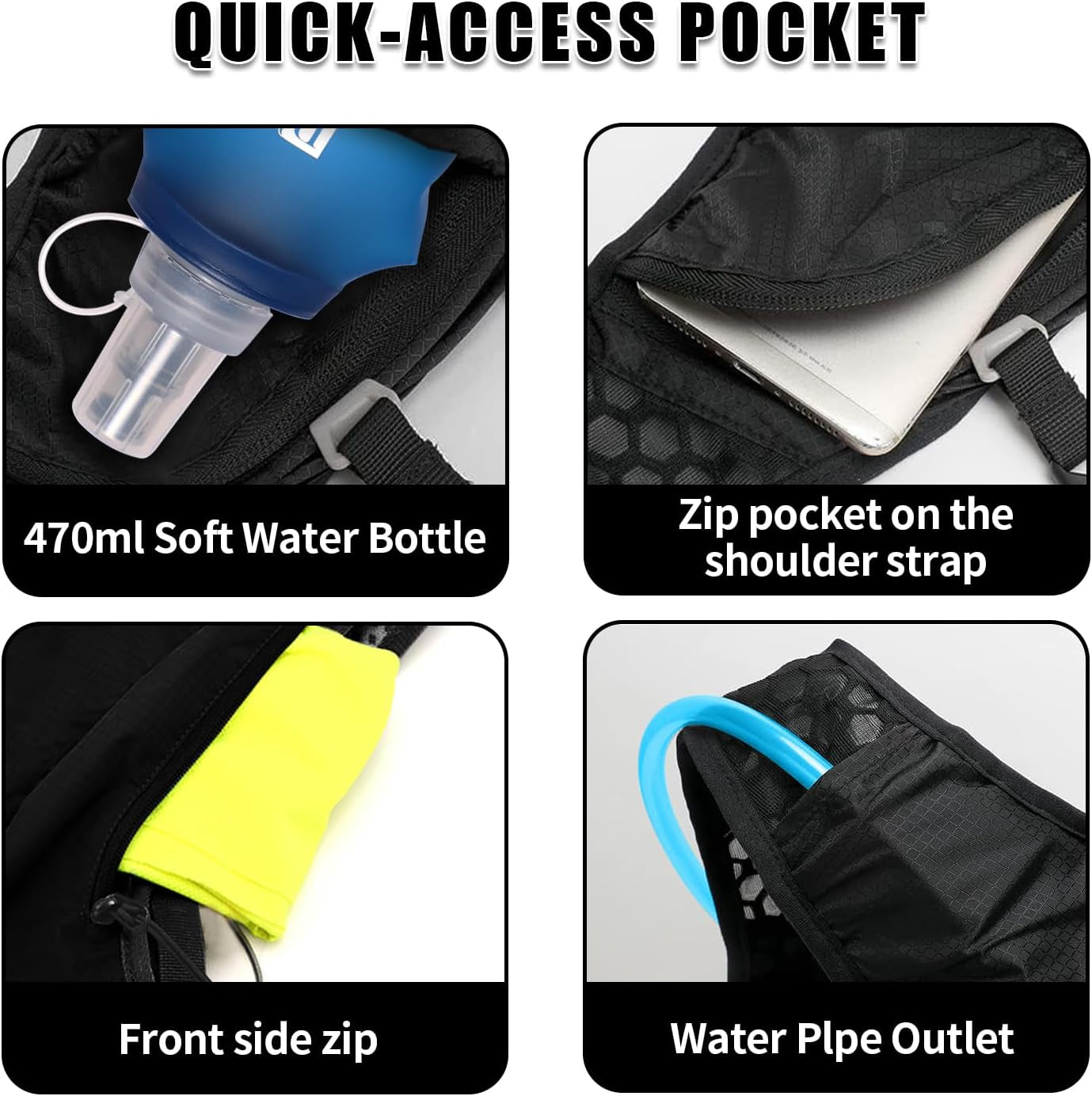 ® Hydration Pack with Hydration Bladder BPA Free|Large Big Cycling Backpack|Bike Backpack for Running Skiing Hiking Cycling|Backpack with Hydration System