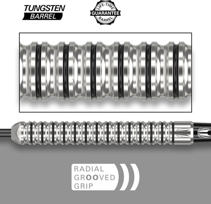 Darts Artemis 21G/22G/23G/24G/25G/26G 80% Tungsten Steel Tip Darts Set | 6 Pro Grip Shafts | 9 Pro Ultra Flights | Dart Wallet Bundle