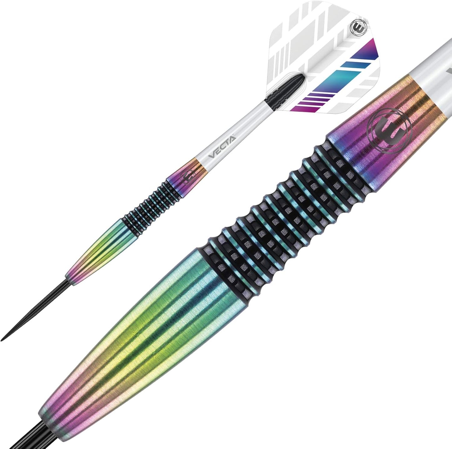 Elektra 90% Tungsten Darts with Prism Flights and Vecta Shafts (Stems) 22G-24G-26G Weights Available - Urban Grip - Match Weighed - Streamline Torpedo Profile