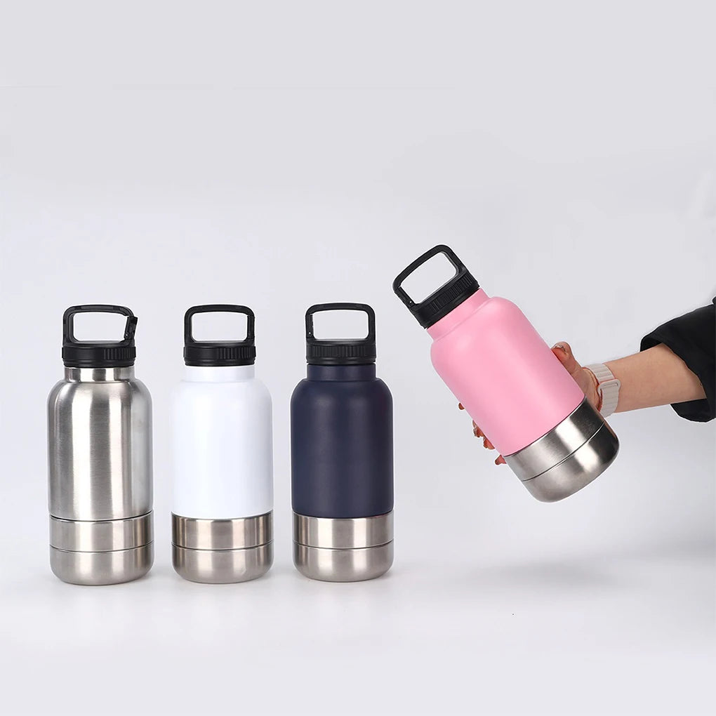3 in 1 Dog Travel Water Bottle Stay Hydrated on Outdoor Adventures Camping Dog Water Bottle Portable